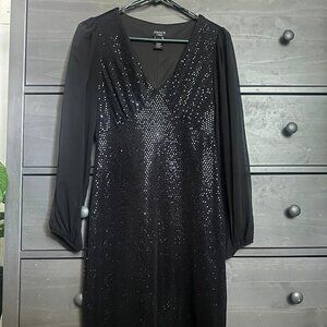 Women's Black Sequin Dress Size 4